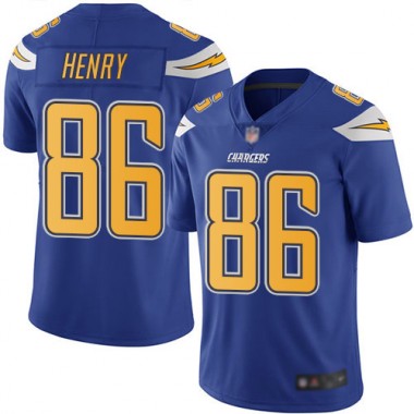 Los Angeles Chargers NFL Football Hunter Henry Electric Blue Jersey Men Limited  #86 Rush Vapor Untouchable